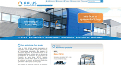 Desktop Screenshot of aplus-sa.com